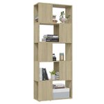 vidaXL Bibliothèque/Séparateur de pièce Chêne Sonoma 60x24x155 cm
