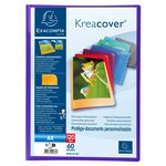 Protège-documents En Polypropylène Semi Rigide Kreacover® Opaque 120 Vues - A4 - Couleurs Assorties - X 8 - Exacompta