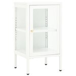 vidaXL Buffet 38x35x70 cm Métal et verre