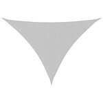 vidaXL Voile d'ombrage gris clair 7x5x5 m 100  polyester oxford