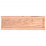 vidaXL Étagère murale marron clair bois chêne massif traité