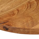 vidaXL Dessus de table Ø 50x3 8 cm rond bois de manguier massif