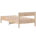 vidaXL Cadre de lit sans matelas 90x200 cm bois de pin massif