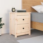 vidaXL Table de chevet 50x35x61 5 cm Bois de pin massif