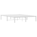 vidaXL Cadre de lit métal blanc 140x200 cm