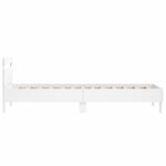 vidaXL Cadre de lit et tête de lit blanc 100x200 cm bois d'ingénierie