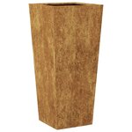 vidaXL Jardinière 35x35x75 cm acier corten