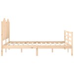 vidaXL Cadre de lit sans matelas 140x200 cm bois massif