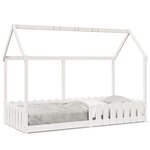 vidaXL Cadre de lit d'enfants forme de maison 90x190cm bois massif pin