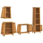 vidaXL Ensemble de meubles de salle de bain 4 Pièces bois de pin massif