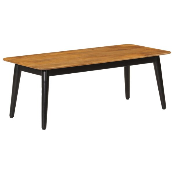 vidaXL Table basse 110x50x40 cm bois massif de manguier et fer