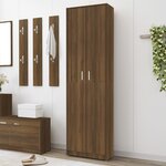 vidaXL Garde-robe couloir Chêne marron 55x25x189 cm Bois d'ingénierie