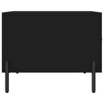 vidaXL Table basse Noir 50x50x40 cm Bois d'ingénierie