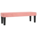 vidaXL Sommier à lattes de lit avec matelas Rose 180x200 cm Velours