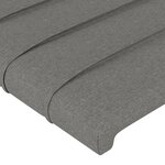 vidaXL Cadre de lit sans matelas gris foncé 80x200 cm tissu