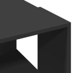 vidaXL Table basse noir 89 5x48x30 cm bois d'ingénierie