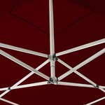 vidaXL Tente de réception pliable Aluminium 3 x 3 m Bordeaux