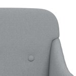 vidaXL Fauteuil Gris clair 63x76x80 cm Tissu