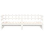 vidaXL Lit coulissant Blanc 2x(80x200) cm Bois de pin massif