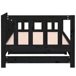 vidaXL Lit coulissant sans matelas noir 2x(90x200) cm