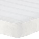 Matelas à ressorts ensachés vidaXL Crème Moyen 120x200x20 cm Tissu