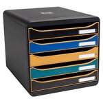 Module De Classement Big Box Plus 5 Tiroirs Neo Deco - Couleurs Assorties - Exacompta