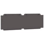 vidaXL Coussin de tête de lit gris 160 cm similicuir