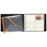 Porte Cartes De Visite Exacard À Pochettes Détachables 240 Cartes Exactive® - 20x25cm - Noir - X 5 - Exacompta
