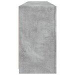 vidaXL Buffet avec lumières LED gris béton 164x37x67 cm