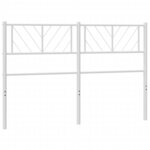 vidaXL Tête de lit métal blanc 140 cm