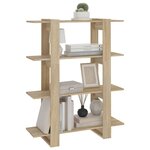 vidaXL Bibliothèque/Séparateur de pièce Chêne Sonoma 100x30x123 5 cm