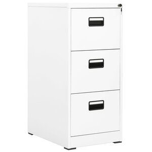 vidaXL Classeur Blanc 46x62x102 5 cm Acier