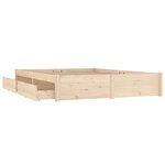 vidaXL Cadre de lit sans matelas avec tiroirs 160x200 cm