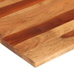 vidaXL Dessus de table bois massif d'acacia 25-27 mm 80x80 cm