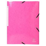 Chemise À Élastiques 3 Rabats Maxi Capacity Carte Lustrée Pelliculée Iderama - A4 - Couleurs Assorties - X 40 - Exacompta