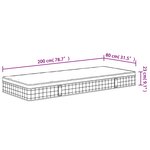 vidaXL Matelas à ressorts bonnell moyen 80x200 cm
