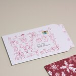Lot de 10 enveloppes carton b-box 4 imprimée noël format 250x353 mm