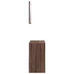 vidaXL Ensemble de meubles de salle de bain 2 Pièces Chêne marron