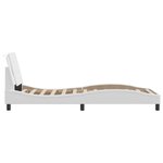 vidaXL Cadre de lit sans matelas blanc 90x190 cm similicuir