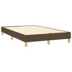 vidaXL Cadre de lit sans matelas marron foncé 120x200 cm tissu