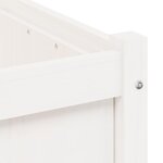 vidaXL Jardinières 2 Pièces blanc bois de pin massif