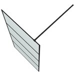 vidaXL Paroi de douche Noir 100x195 cm Verre ESG dépoli