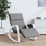 vidaXL Chaise à bascule Gris foncé Tissu