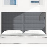 Tête de lit LED vidaXL Gris Foncé 80 cm en Tissu Velours Côtelé
