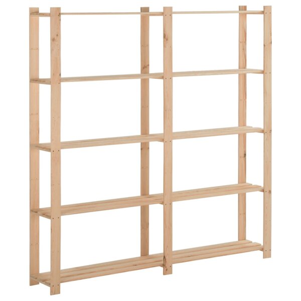 vidaXL Étagère de stockage 5 niveaux 170x28 5x170cm Bois de pin massif