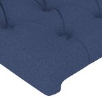 vidaXL Tête de lit à LED Bleu 83x16x118/128 cm Tissu