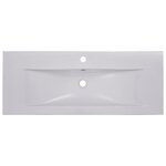 vidaXL Lavabo encastré 101 x 39 5 x 18 5 cm Céramique Blanc