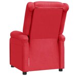 vidaXL Fauteuil inclinable Rouge Similicuir