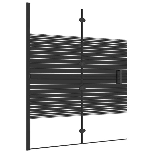 vidaXL Cabine de douche pliable ESG 120x140 cm Noir