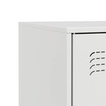 vidaXL Buffet blanc 67x39x73 cm acier